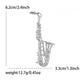 Brovia - Simple Music Theme Saxophone Brooch
