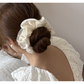 Gifty - Oversized Satin Mesh Edge Hair Scrunchie