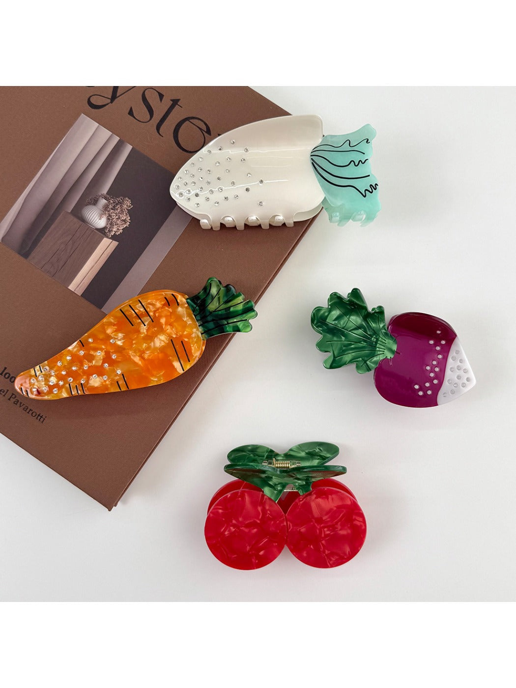 Beau - Vegetable Fruit Shaped Acetate Hair Clip