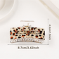 Beau - Vintage Leopard Print Curved Claw Clip