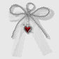 Keypus - Y2K Lace Bow Heart Cross Keychain