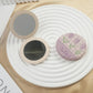 Mirroray - Round PU Cover Folding Touch Up Makeup Mirror