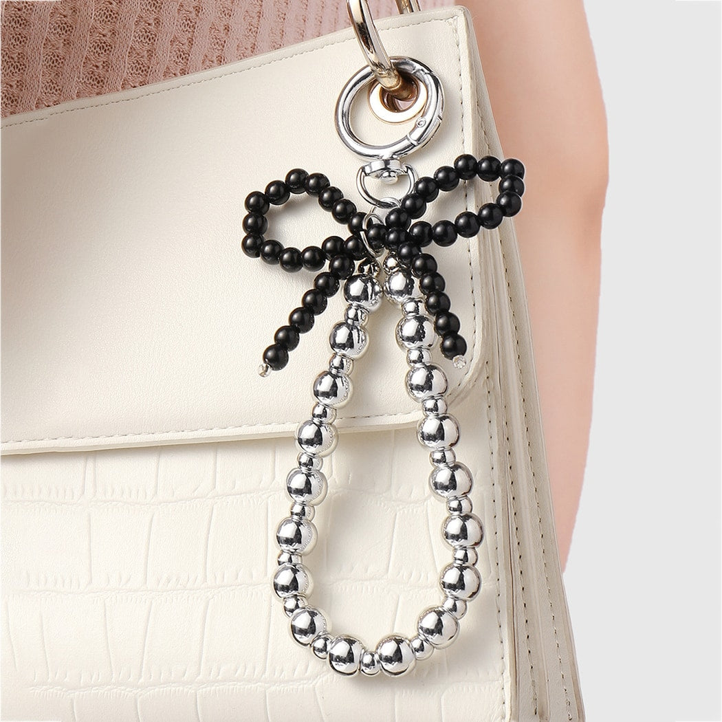 Keypus - Decorative Beaded Bow and Butterfly Keychain