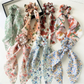 Gifty - Floral Long Tail High Stretch Scrunchie