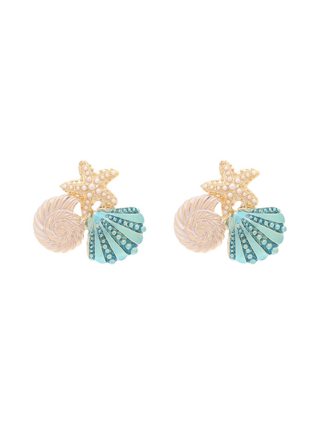 Earedge - Ocean Themed Starfish Dangle Earrings