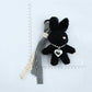 Keypus - Love Bow Bunny Backpack Pendant