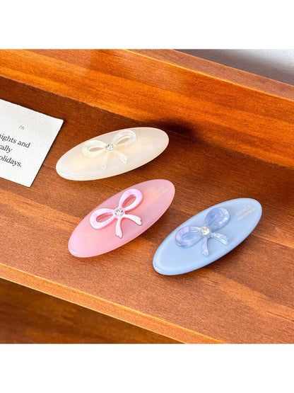 Beau - Bow Shaped Oval Hair Clip