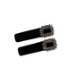Beau - Rhinestone-Embellished Velvet Hair Clip