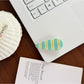 Beau - Sweet Style Striped Plastic Hair Claw Clip