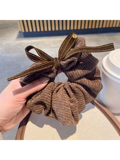 Gifty - Velvet Bow Voluminous Scrunchie