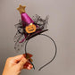 Gifty - Halloween Pumpkin Bow Hat Shaped Headband