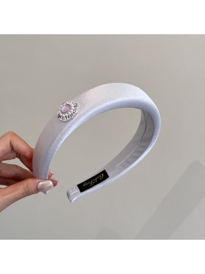 Gifty - Satin Finish Geometric Accent Polyester Headband