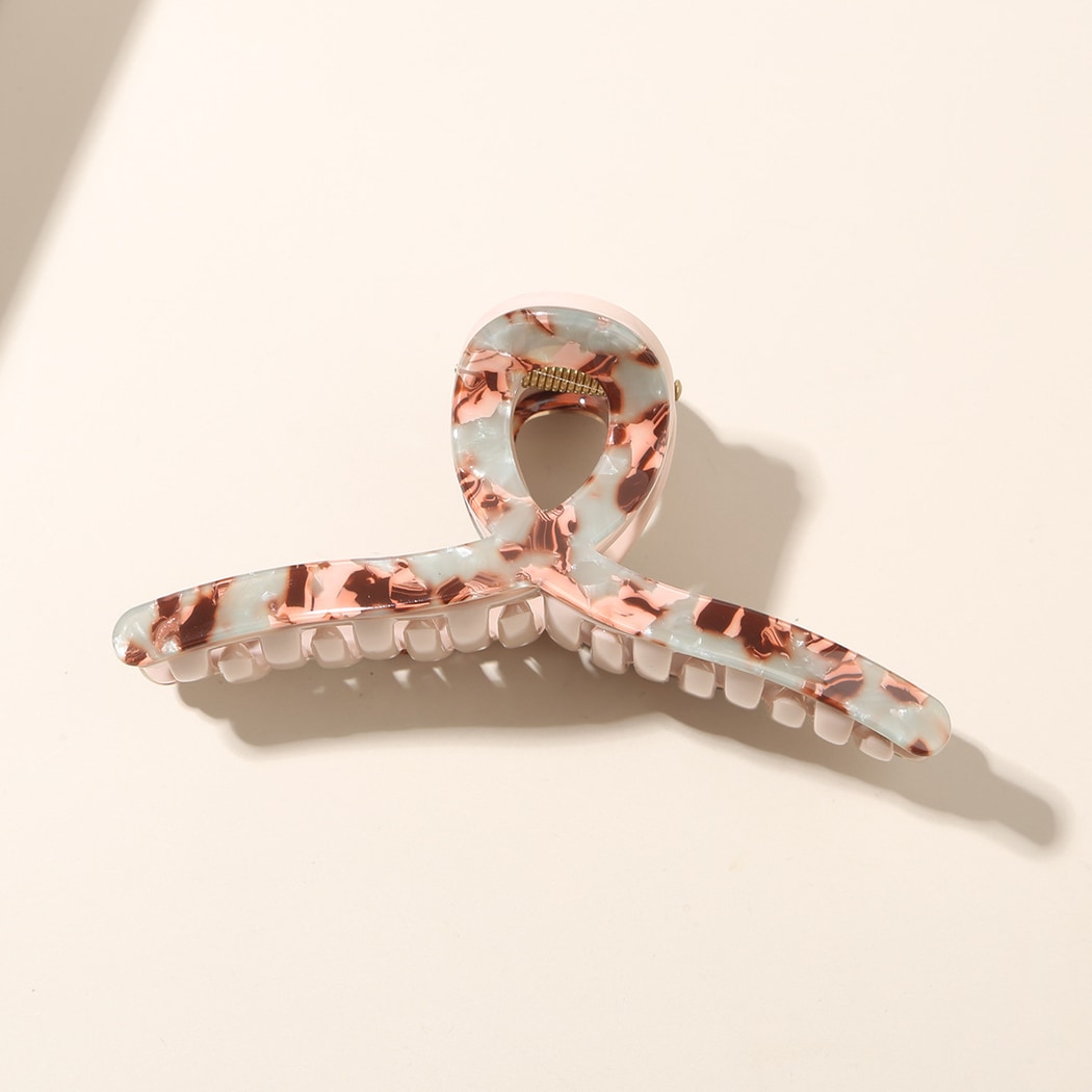 Beau - Geometric Line Acetate Fiber Hair Claw Clip