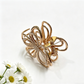 Beau - Petal Shape Rhinestone Hair Claw Clip