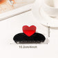 Beau - Valentine's Day Half Moon Hair Claw Clip