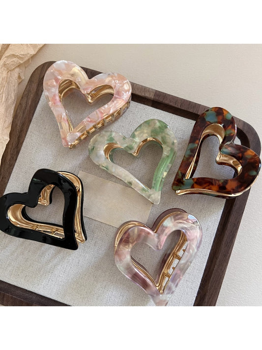 Beau - Premium Heart-Shaped Hair Clip