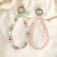 Keypus - Cute Balloon Dog Charm Beaded Chain Keychain