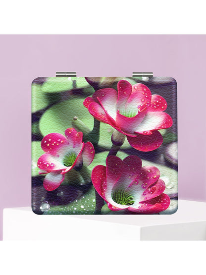 Mirroray - Portable Floral Pattern Folding Mirror
