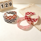 Gifty - Wide Printed Houndstooth Texture Headband