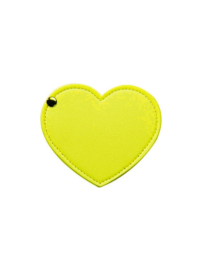 Mirroray - Elegant PU Leather Heart Folding Mirror