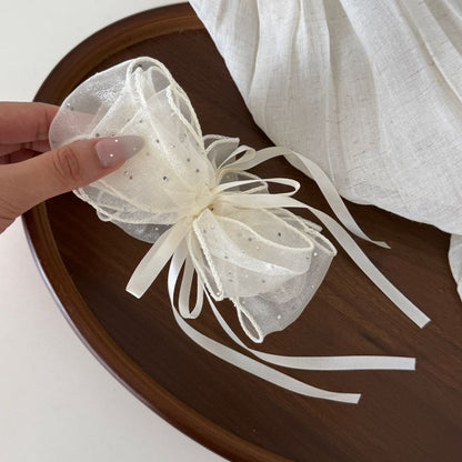 Beau - Sparkle Tulle Ribbon Bow Banana Clip