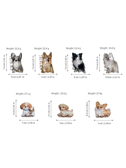 Beau - Cute Puppy Hair Clips