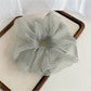 Gifty - Polka Dot Mesh Polyester Fabric Scrunchie