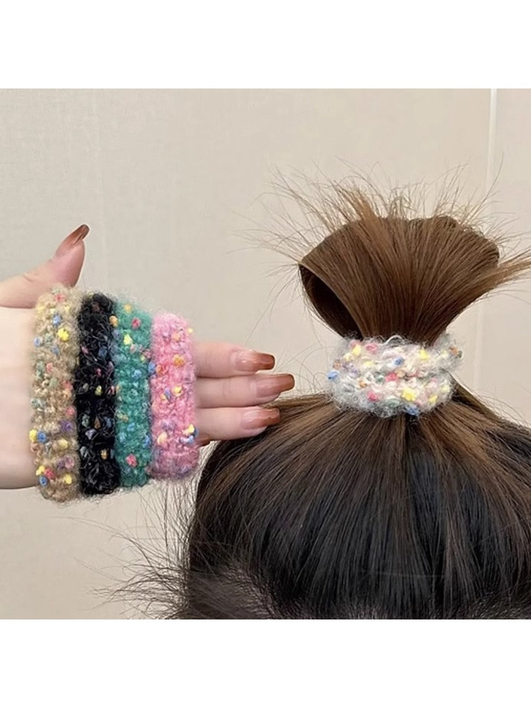 Gifty - Elegant Colored Hair Ties Set