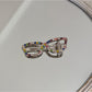 Beau - Rhinestone Eyeglasses Shape Alloy Hair Clip