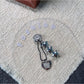 Keypus - Alloy Triple Heart Dangle Keychain
