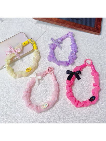 Keypus - Bow Detail Mixed Color Phone Hanging Strap