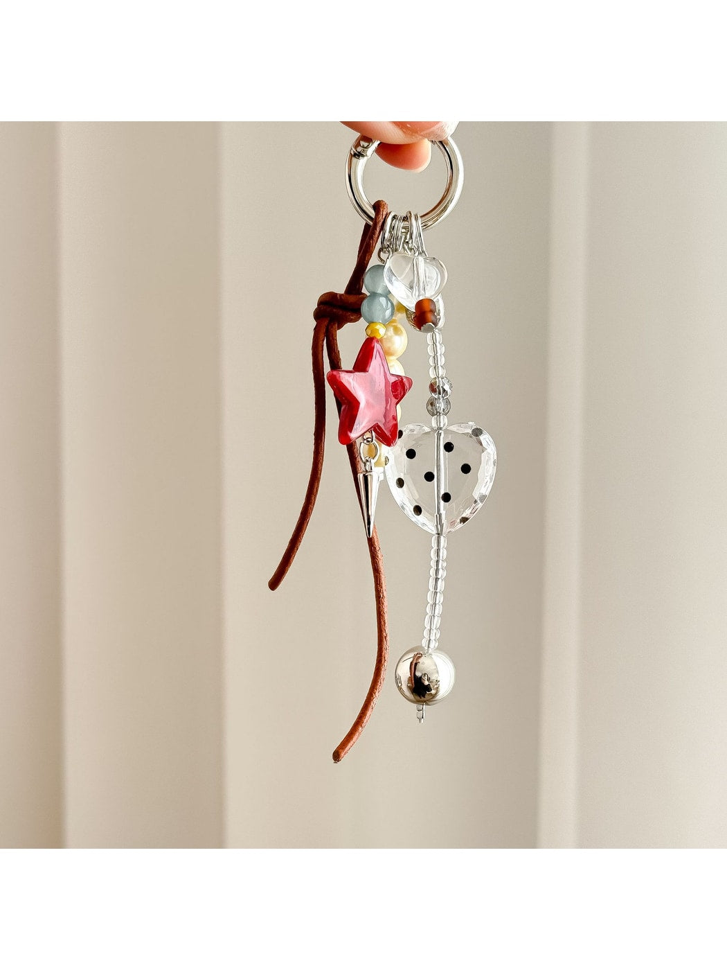 Keypus - Decorative Beaded Star Bag Charm Keychain