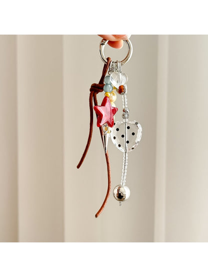 Keypus - Decorative Beaded Star Bag Charm Keychain