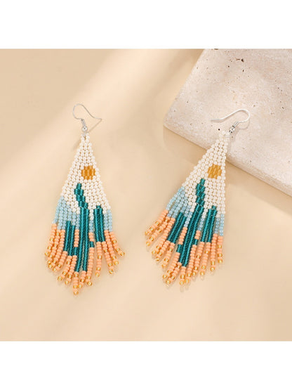Earedge - Retro Cactus Drop Earrings