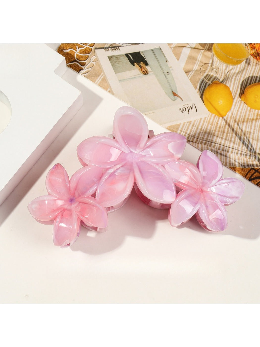 Beau - Frangipani Flower Hair Clip