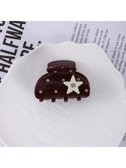 Beau - Polka Dot and Star Claw Clip