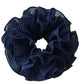 Gifty - Blue Polka Dot Ruched Scrunchie