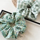 Gifty - Floral Checkered Hair Scrunchie