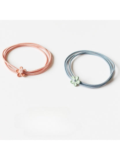 Gifty - Simple Solid Color Flower Shaped Hair Tie