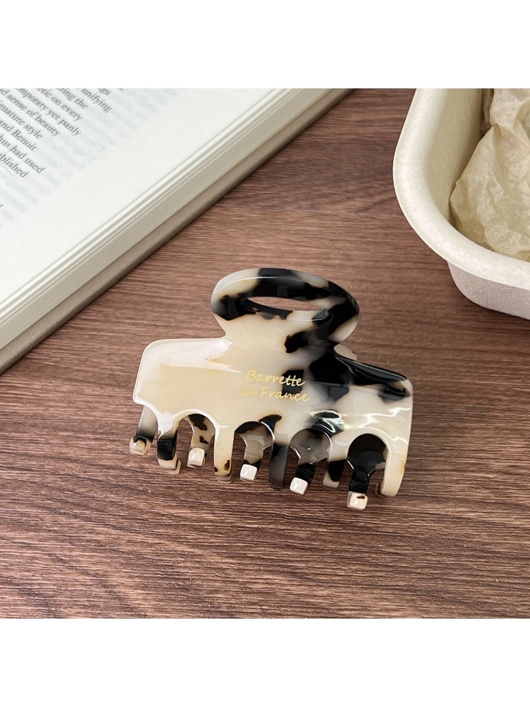 Beau - Medium Lettered Hair Claw Clip