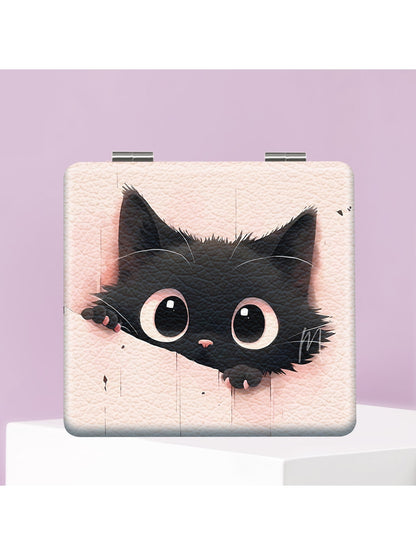 Mirroray - Cute Cat Pattern Folding Compact Mirror