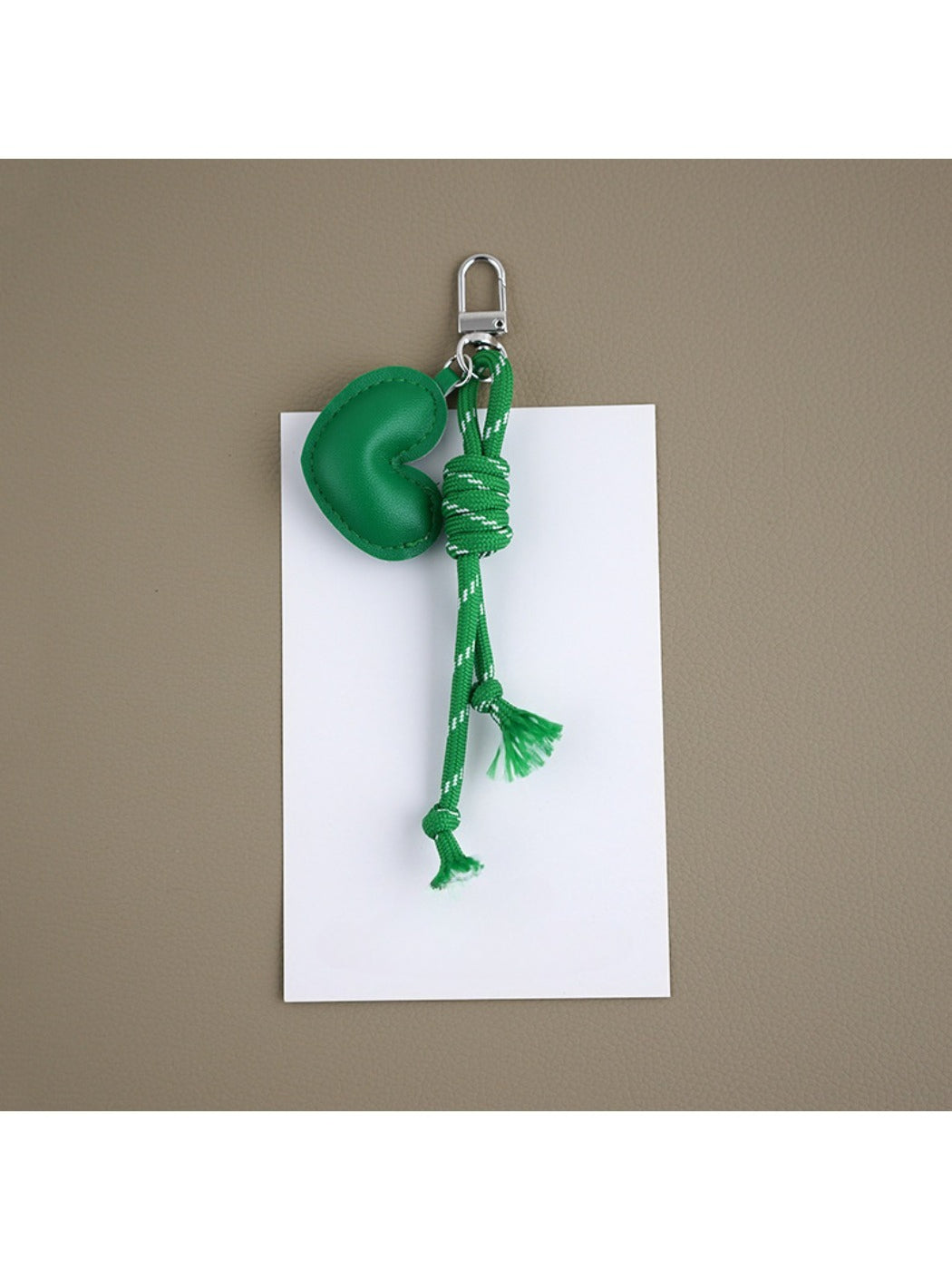 Keypus - Heart Shaped Faux Leather Keychain