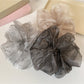 Gifty - Seersucker Starry Polka Dots Scrunchie