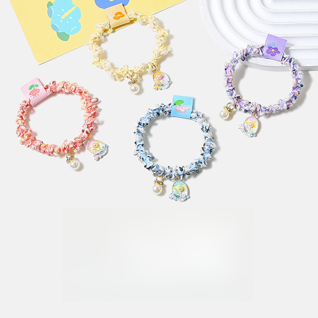Gifty - Butterfly Flower Decorative Elastic Hair Tie