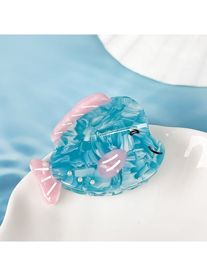 Beau - Cartoon Whale Acetate Fiber Claw Hair Clip