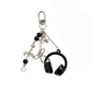 Keypus - Beaded Headphone Charm Alloy Keychain