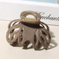 Beau - Glossy Openwork Leopard Pattern Claw Clip