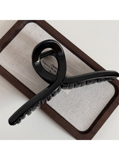 Beau - Polished Cross Shape Plastic Alloy Claw Clip