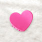 Beau - Matte Heart Shape Plastic Hair Claw Clip