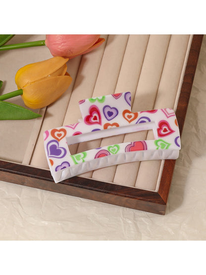 Beau - Valentine's Heart Motif Claw Clip